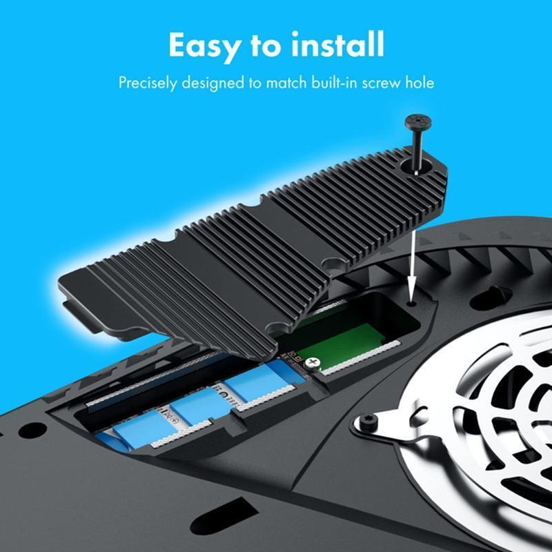 Hard Drive M.2 Quick Speed Cooling Pad Aluminum Heat Sink for PS5 Game Console