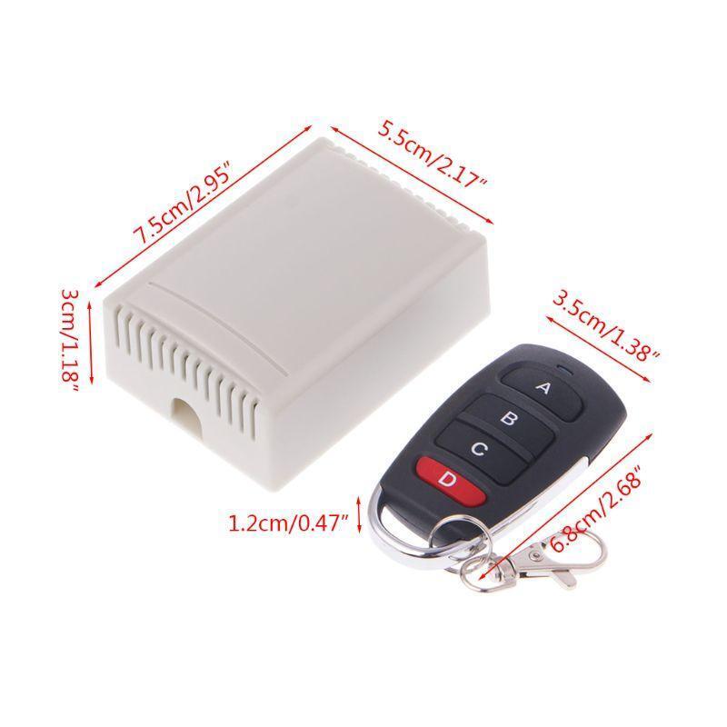 315Mhz RF Remote Control Switch DC 24V 4-Channel Relay Receiver Transmitter Kit