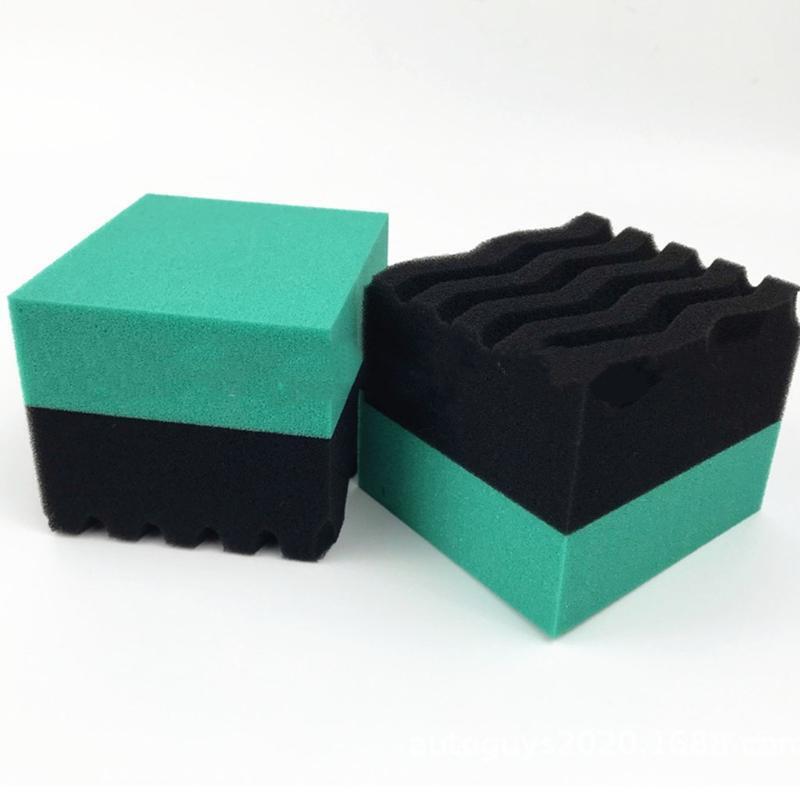 Contoured Tire Wipe Sponge Washing Tool Portable Vehicle Home Cleaning Helper