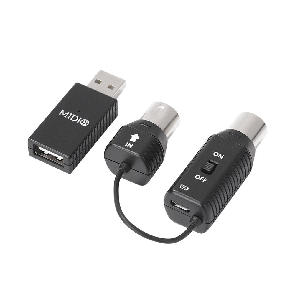 2.4G MIDI Wireless Guitar System Audio Receiver Transmitter for Electric