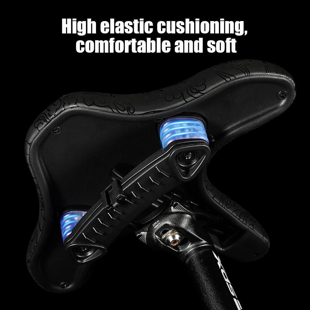 WSET BIKING Widened MTB Bike Saddles Hollow Breathable Bicycle Seat Cushion