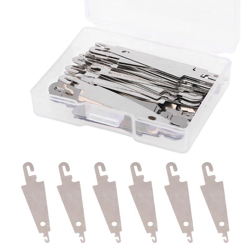 60pcs Metal Needle Threaders Embroidery Cross Stitch Threading Large Eye Needles