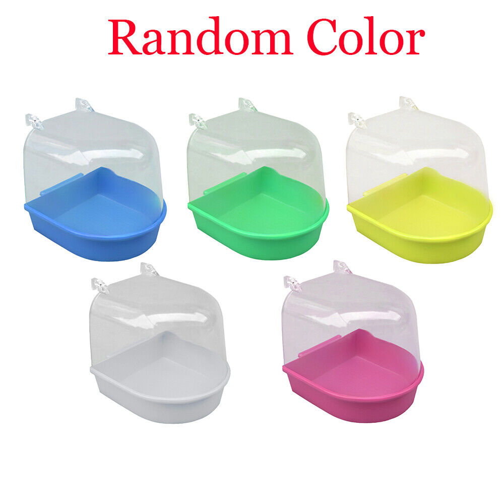 Bathtubs Kit Bath Shower Box Bird Cage Accessories Hanging Cage Parrot Bathtub