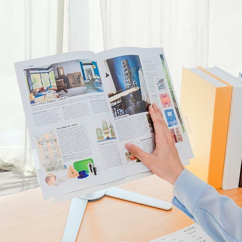 Multifunctional Textbook Reading Stand for Big Heavy Books Aluminum Alloy