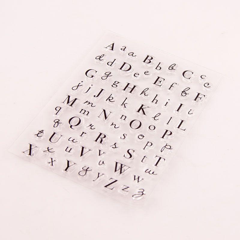 Silicone Stamp Alphabet Seal Photo Album Decorative Mold DIY Crafts Accessory