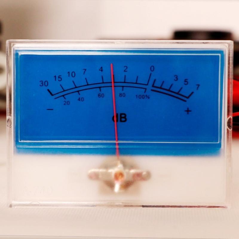 High-Precision Panel VU Meter Power Amplifier Audio DB Level Header for Home
