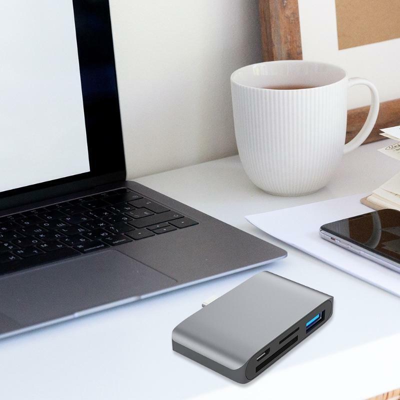 4-in-1 USB-C 3.1 Memory Card Reader Hub Adapter for Laptop/Smart Phones/Tablets