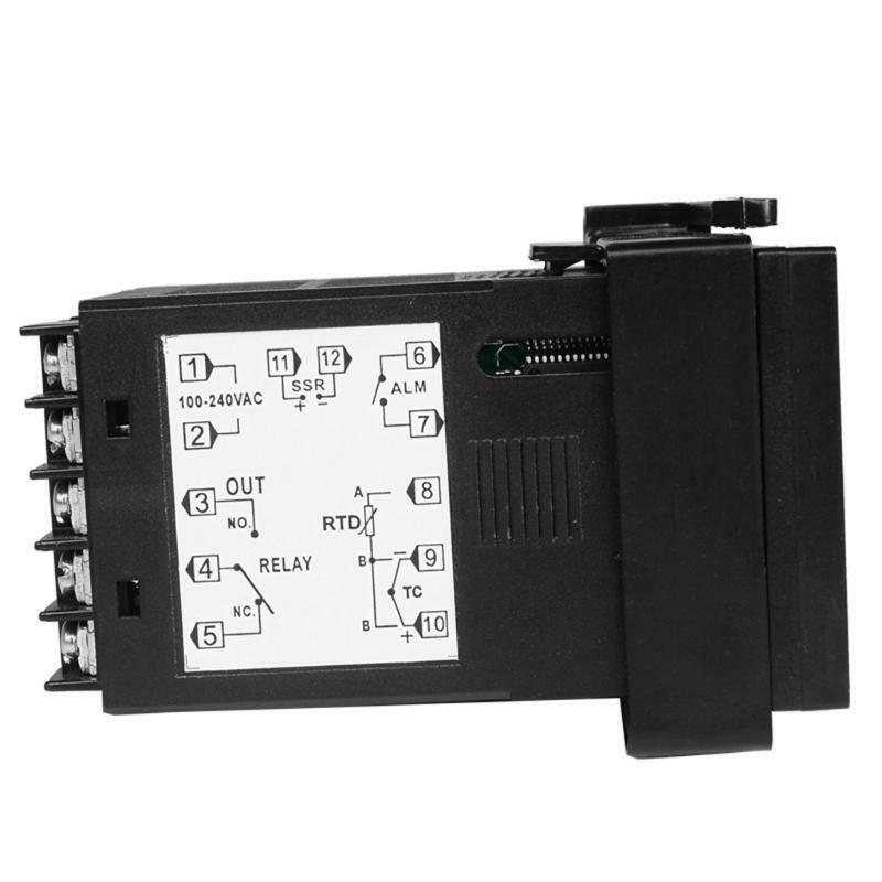 2in1 Relay + SSR Output PID Thermostat ?/? 85~265VAC for Universal Inout K Pt100