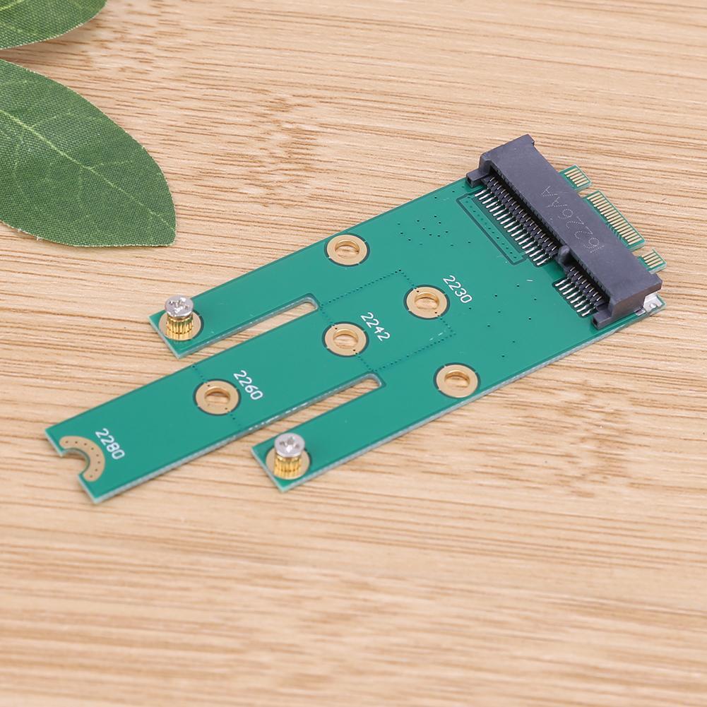 NGFF M.2 B + M Key to mSATA Mini PCI-E SATA 3.0 SSD Male Converter Card