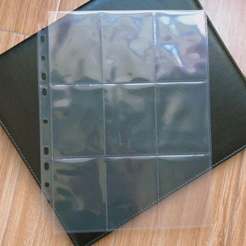 50Pcs Transparent Cards Sleeves Dual-side PP Pockets 900 Cards Capacity for Kids