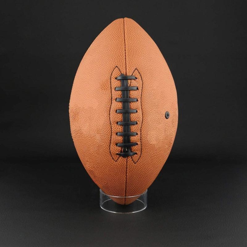 Clear Acrylic Ball Stand Holder Display Rugby Basketball Football Soccer Marbles