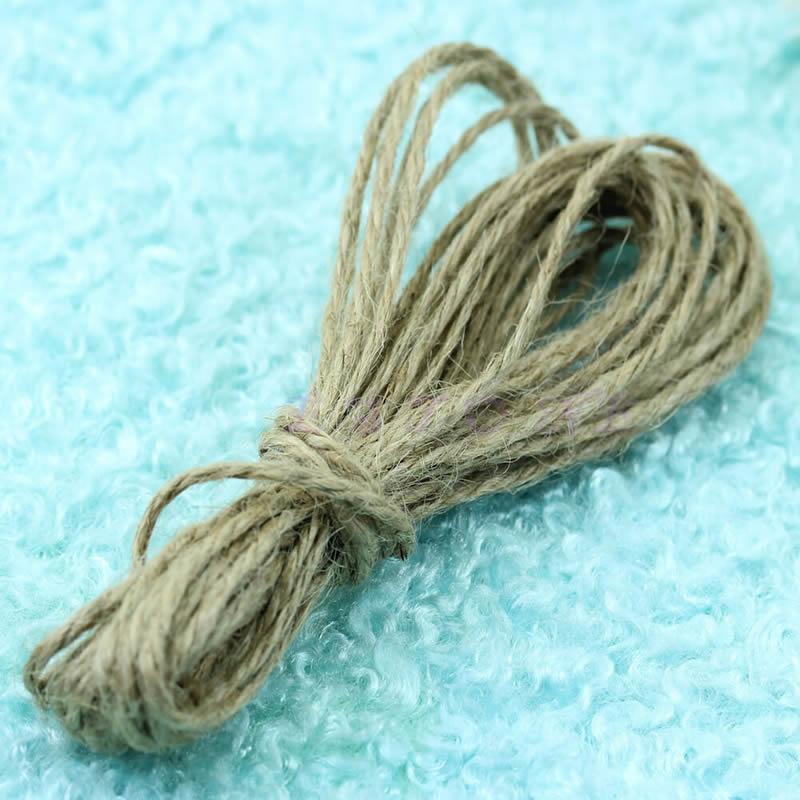 5 Meters Long Multi-purpose 2MM Three-ply HempRope DIY Accessories