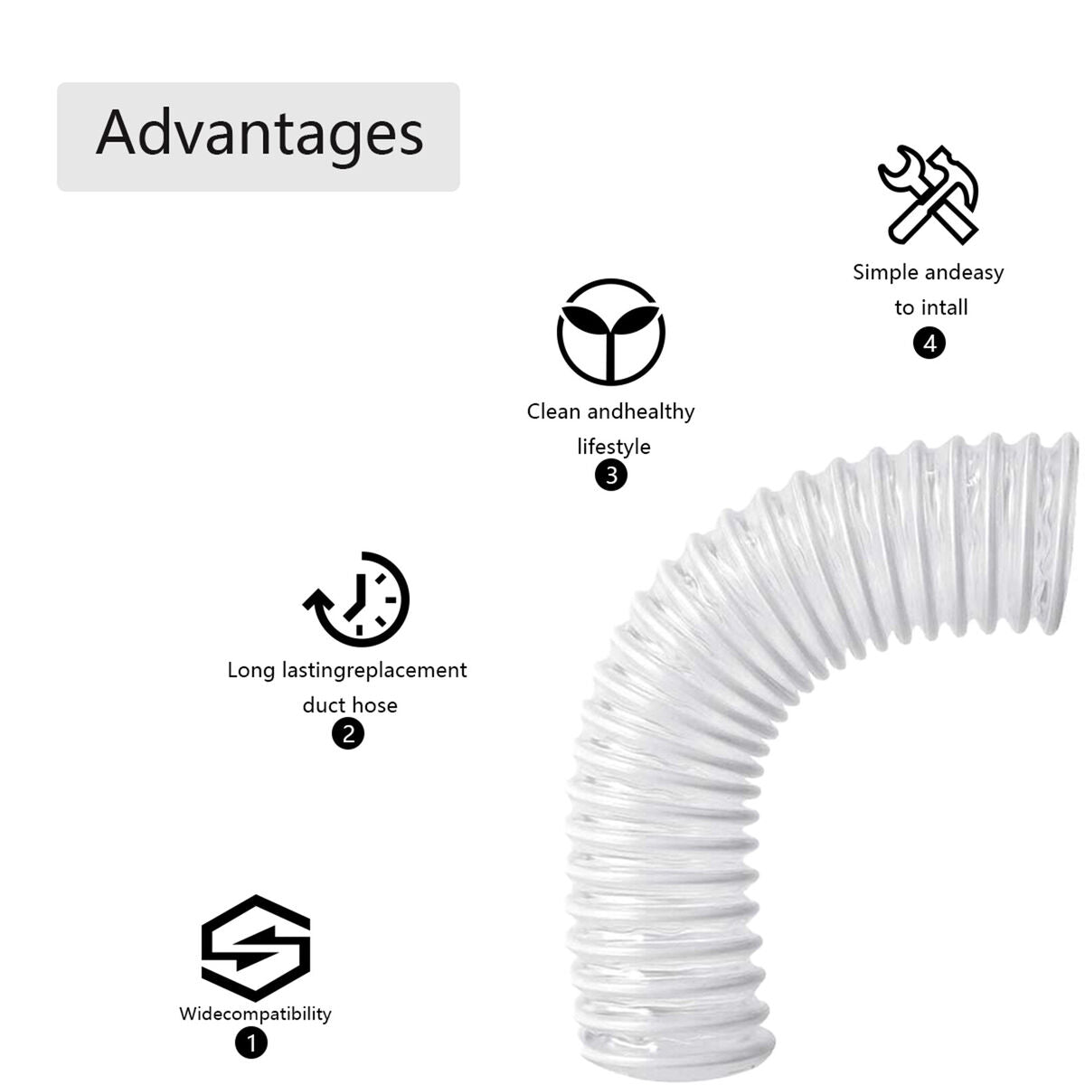 2x Vacuum  Duct Nozzle Hose for Shark Rotator NV472  GD NV501