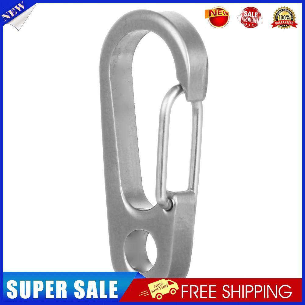 Titanium Ti TC4 Outdoor Key Carabiner Keyring Keychain Holder (Ti Color)