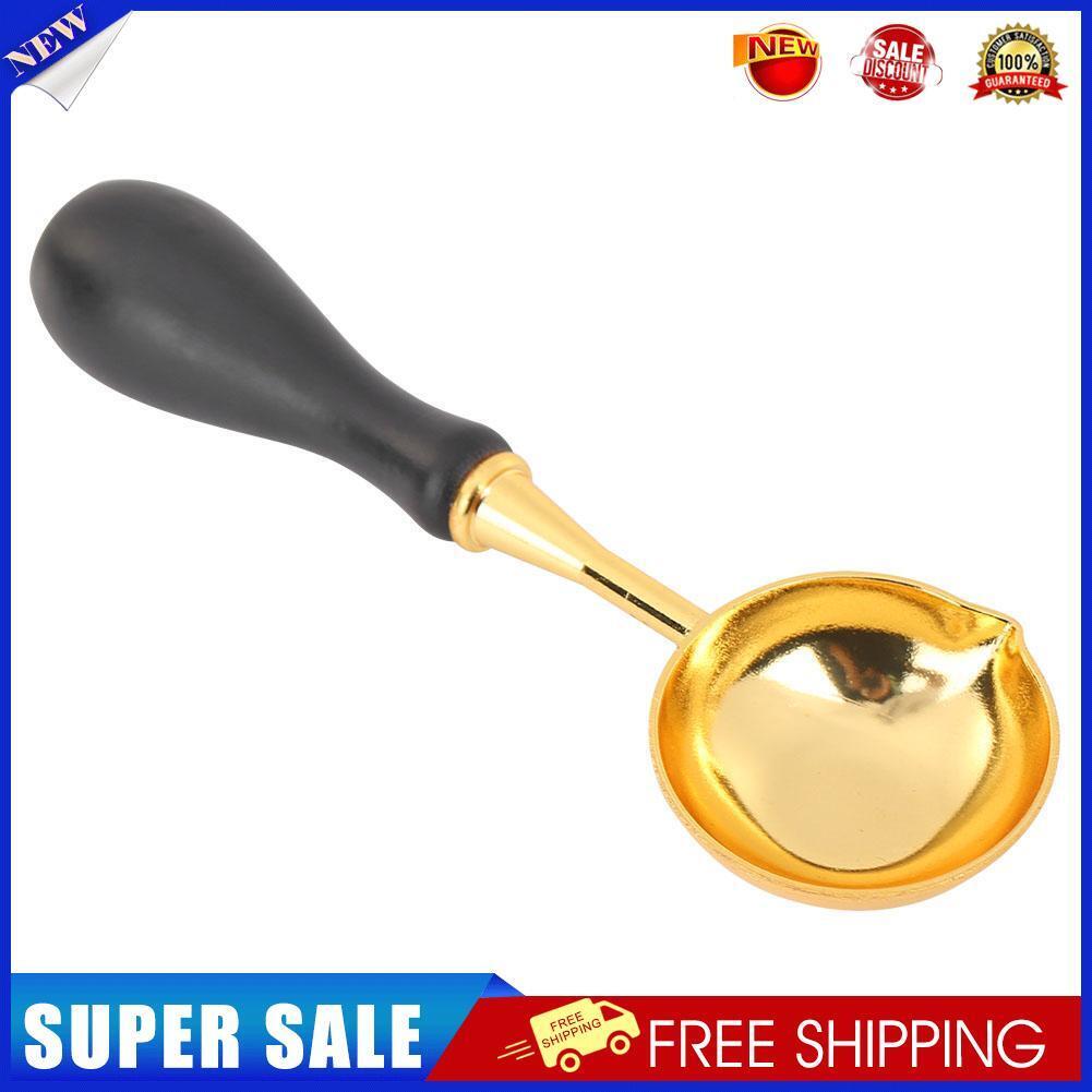Fire Paint Sealing Wax Spoon Melting Firing Stamp Envelopes Card Metal Tool