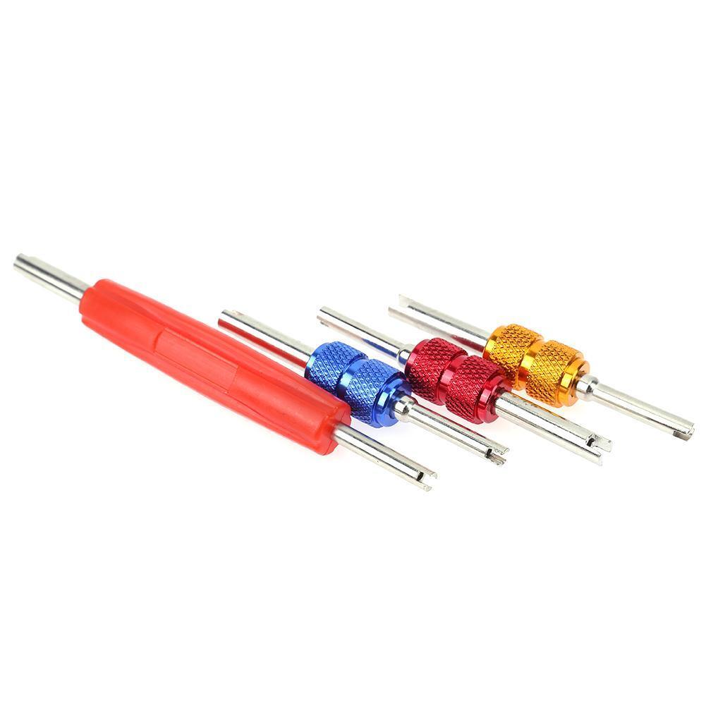 4pcs Double-end Car HVAC Valve Core Removers Changers Removal Tools