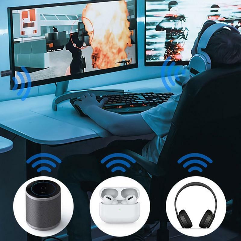 Audio Adapter 3.5 Aux USB Transmitter BT5.2 Wireless Speaker Radio Receiver