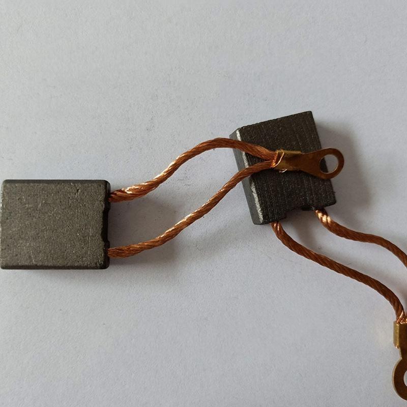 2Pc 21x18x7mm Carbon Brush for Electric Motor Power Tool Replacement Repair Part