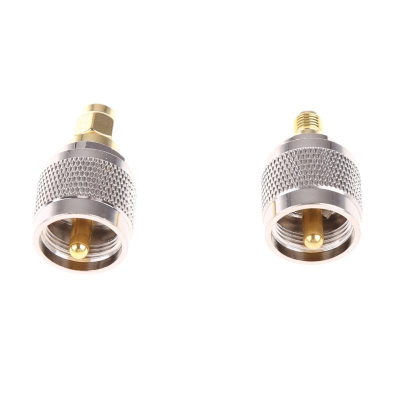 4 Pcs SMA to UHF Coax Connector Low Loss Signal Transmission for Coaxial Cable