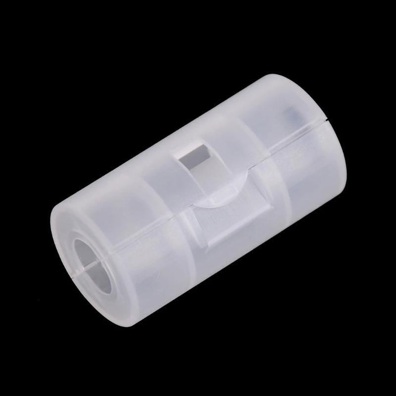 4Pcs Durable Battery Adapter AA Battery To Size C Battery Converter Storage Case