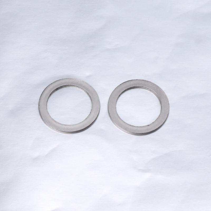 2 Pcs Bicycle Pedal Spacer Crank Cycling MTB Bike Stainless Steel Ring Washers