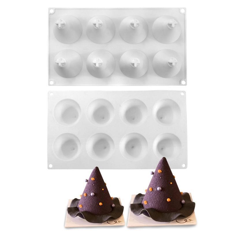 Chocolate Candy Mold Small Baking Mold Cake Topper Xmas Tree Shape for Decors