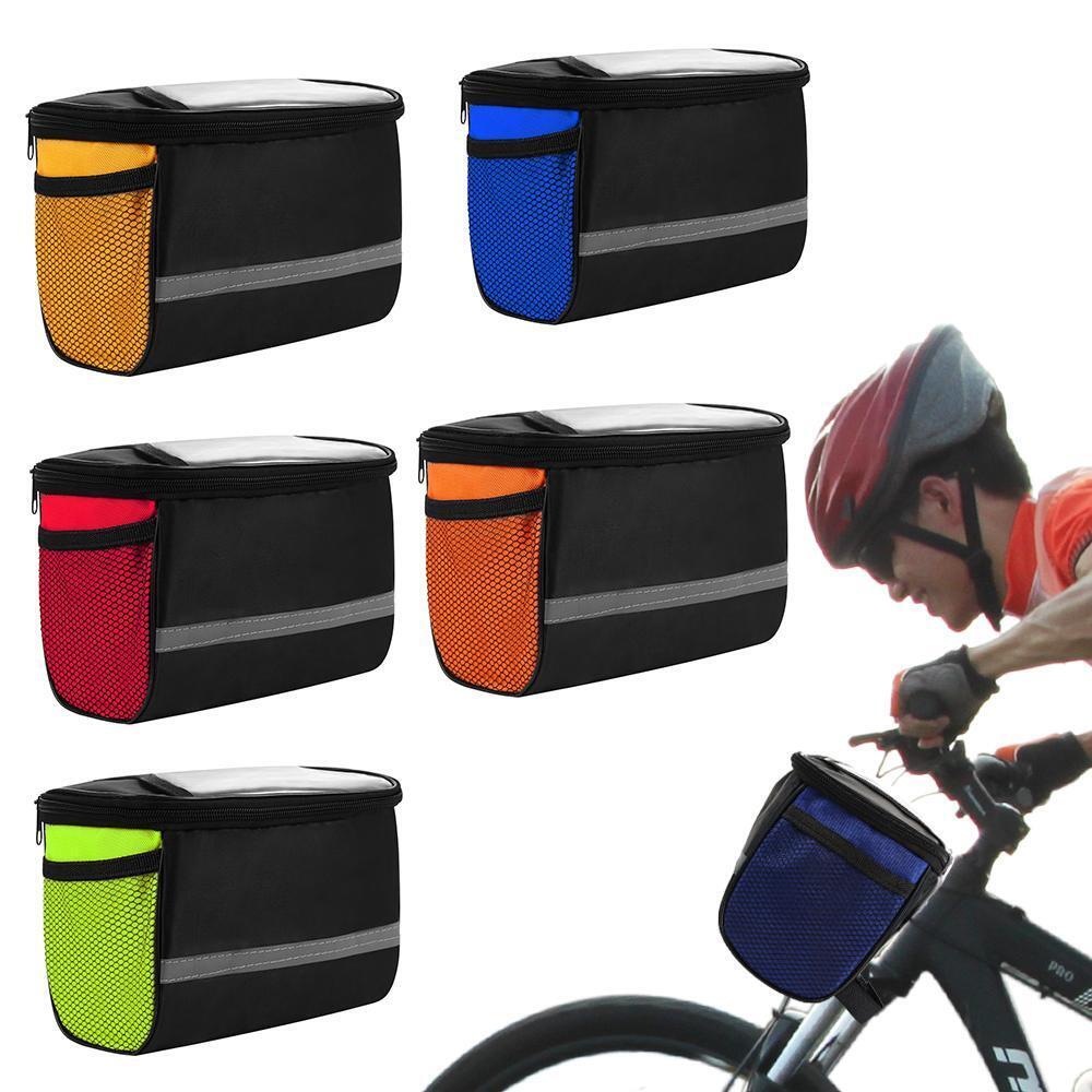 Reflective Rack Front Tube Pannier Bicycle Handlebar Bag Bike Cycling Bags