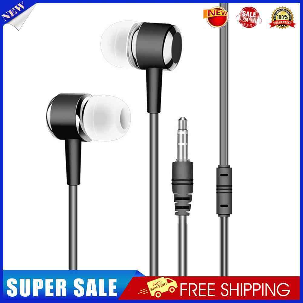 Universal In-Ear Earbuds Headsets Music Earphones 3.5mm Headphone (Black)