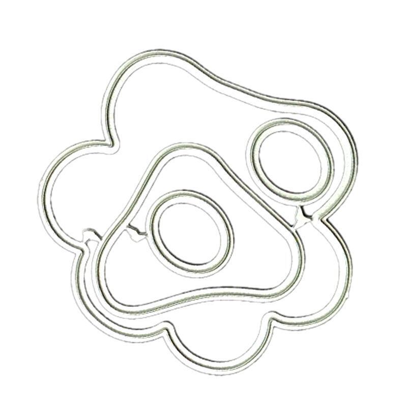 Footprint Metal Cutting Dies Scrapbooking Stencil Die Cuts Card Embossing Album