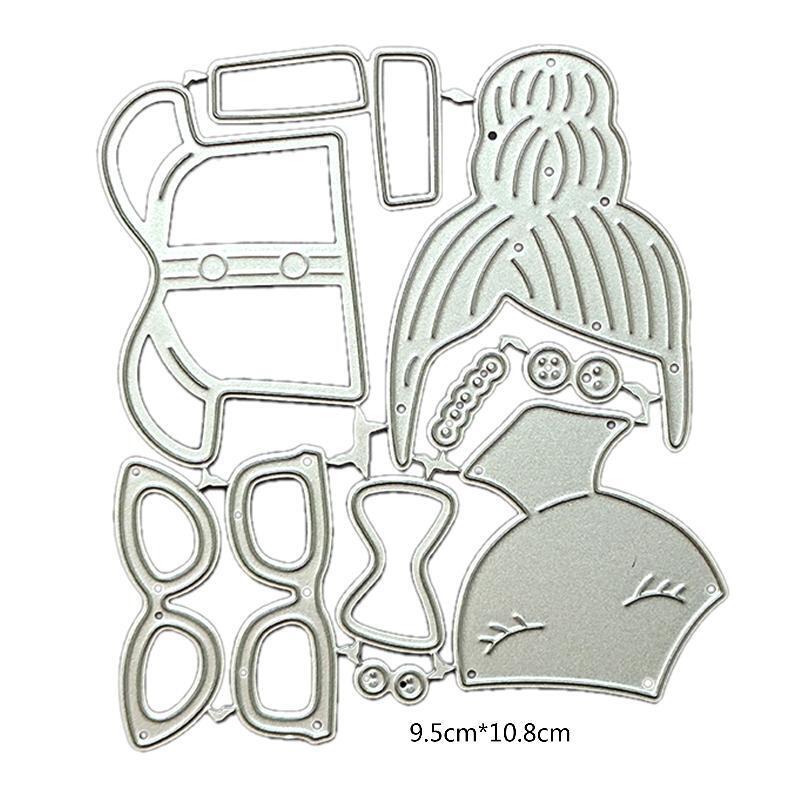 Girl Metal Cutting Dies Scrapbooking Stencil Die Cuts Card Embossing DIY Photo