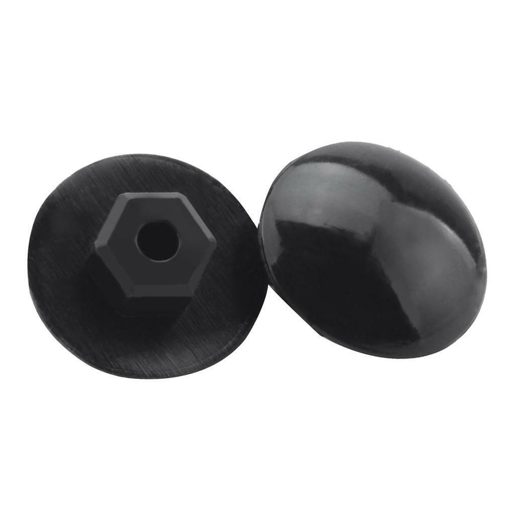 Set of 10 Rubber Waterproof Headset Covers MTB Screw Caps Cycle  Black