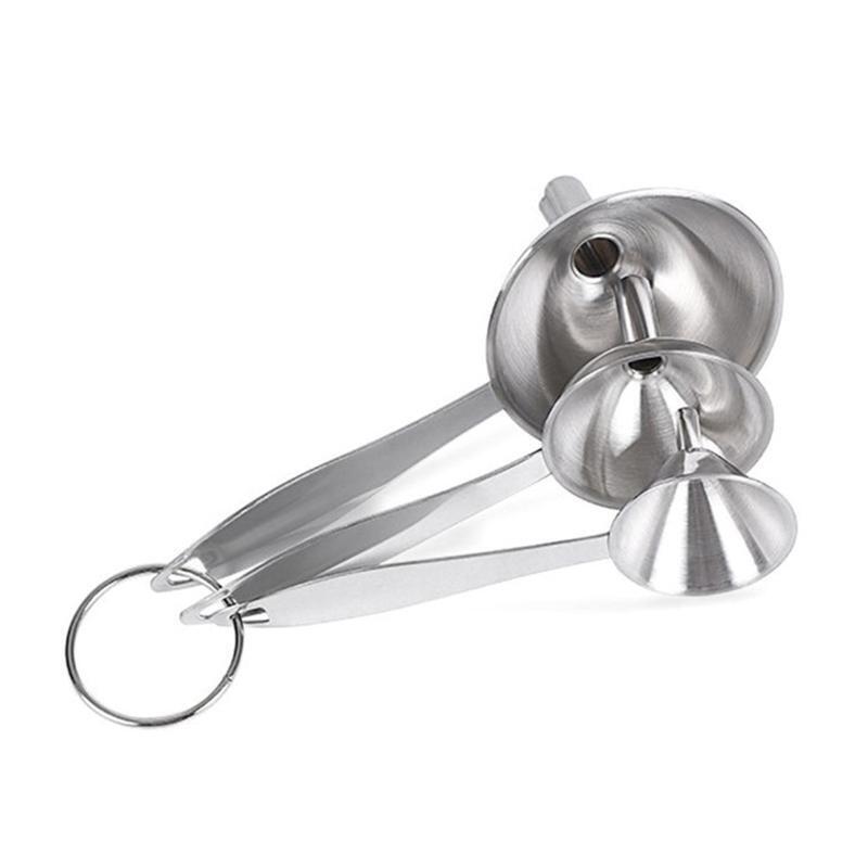 Metal Funnels Cooking Powder Food Grade Flask Funnels for Filling Bottle Liquor