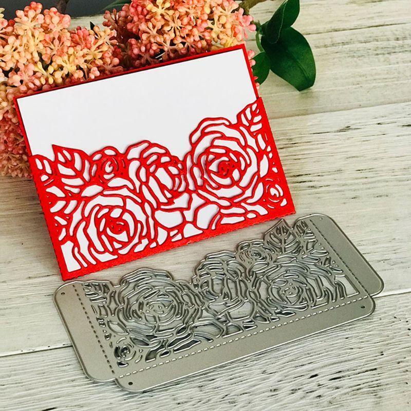 Rose Flowers Metal Cutting Dies Stencil DIY Scrapbooking Album Stamp Paper Card