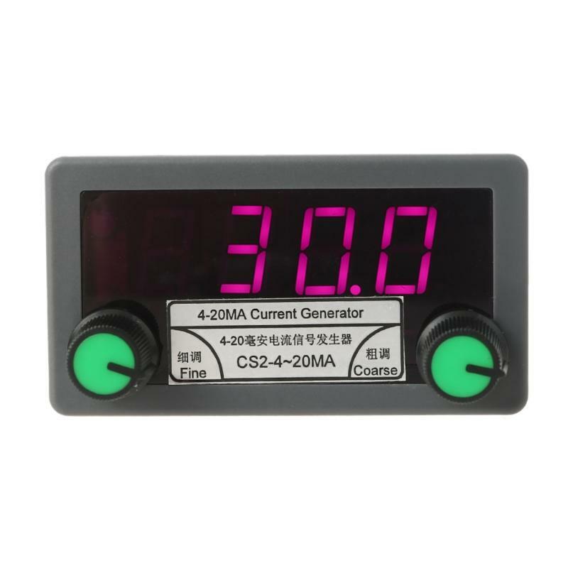 DC 7-30V 4-20mA Digital Current Analog Signal Generator Coarse/Fine Tuning Tools