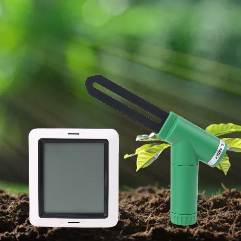 Wireless Soil Moisture Monitor Hygrometer Time with Display Moisture Test Sensor