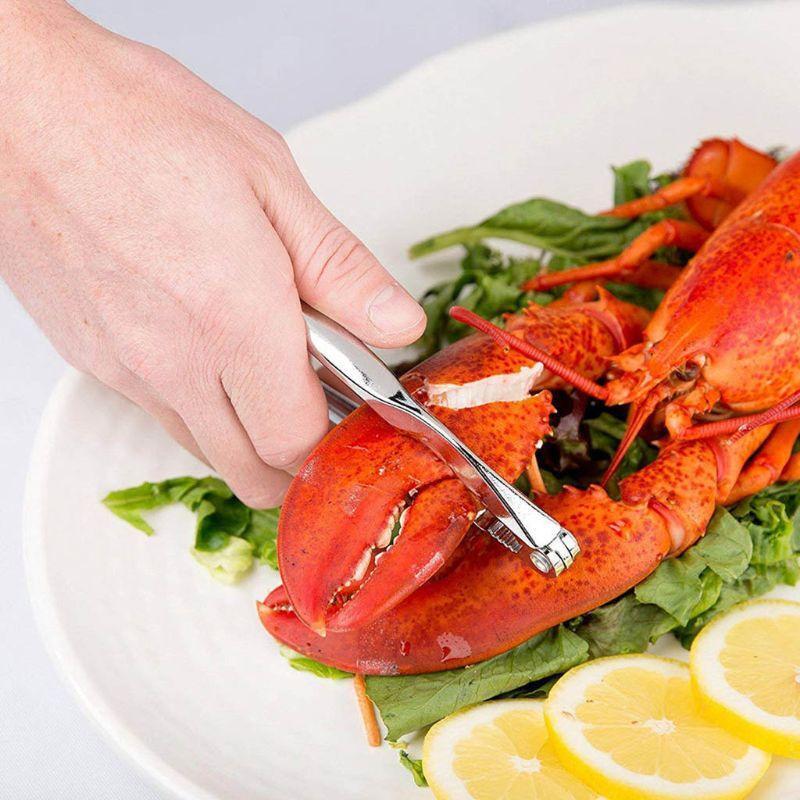 8pcs/set Shellfish Lobster Crab Crackers Forks Seafood Tools Nutcracker Pliers