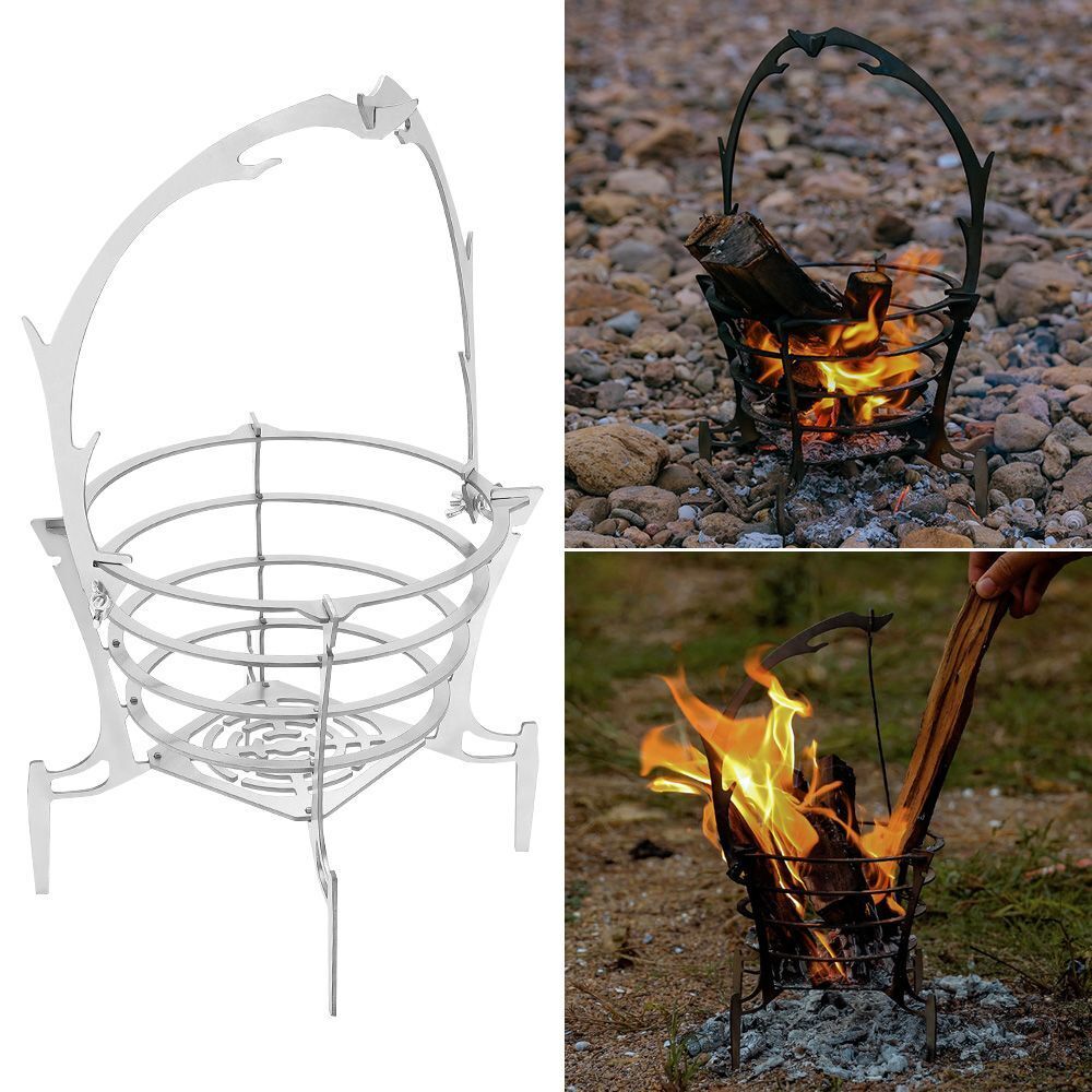 Outdoor Detachable Camping Campfire Pit Fire Pit Bonfire Stove Wood Stoves