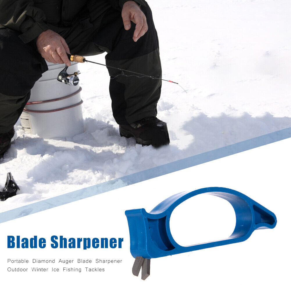 Portable Diamond Auger Blade Sharpener Outdoor Winter Ice Fishing Tackles