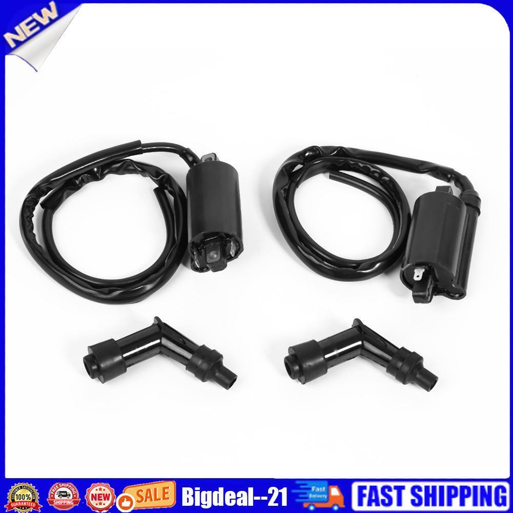 Front+ Rear Motorcycle Ignition Coils for Suzuki VS1400 Intruder 1400 87-14