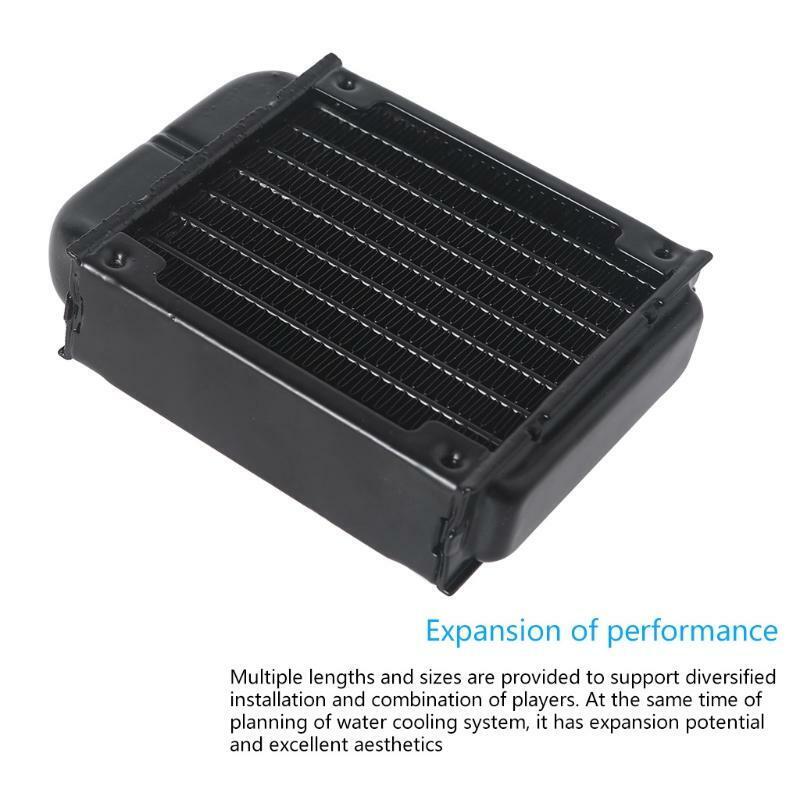 Multi-Port G1/4 Thread Aluminum Radiator 80mm For Computer Water Cooling System