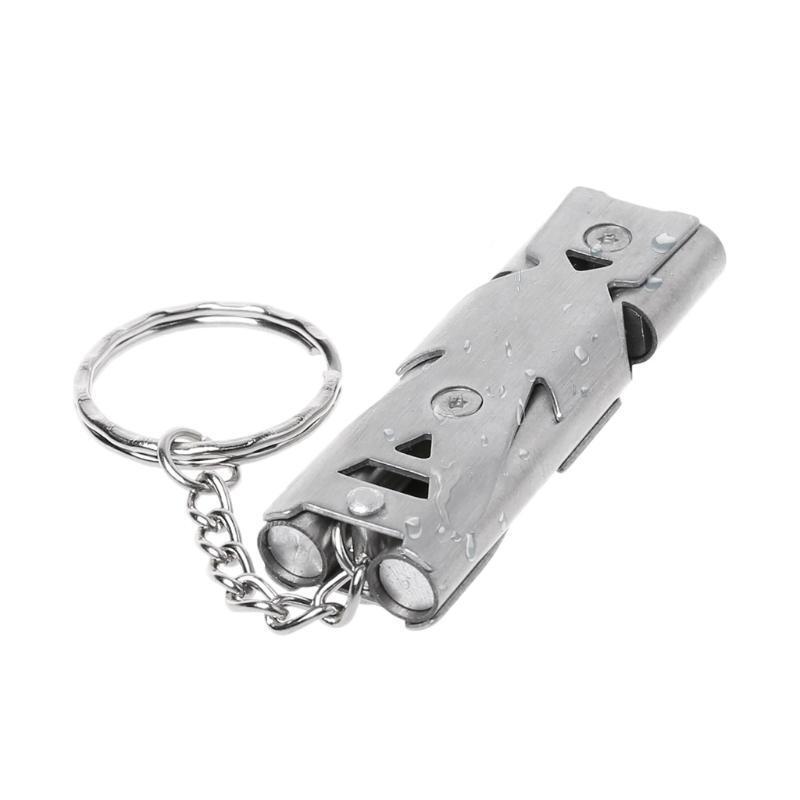 Double Tubes High Decibel Survival Rescue Emergency Whistle Outdoor Accessories