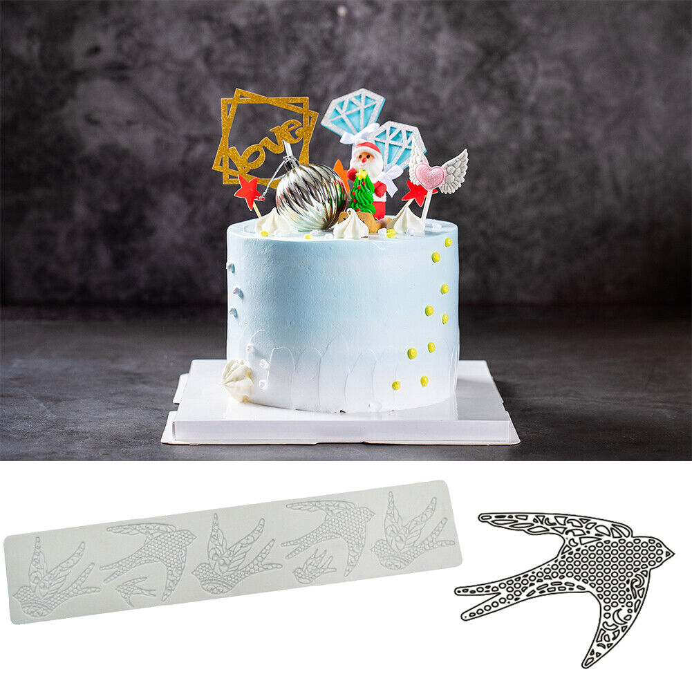 Lace Silicone Sugarcraft Mold Fondant Mat Pastry Cake Decorating Tools (C)