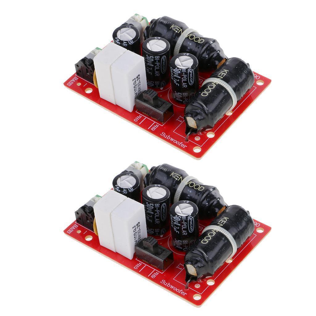 2x Bass Subwoofer Second-order Crossover Frequency Divider DIY Home Theater