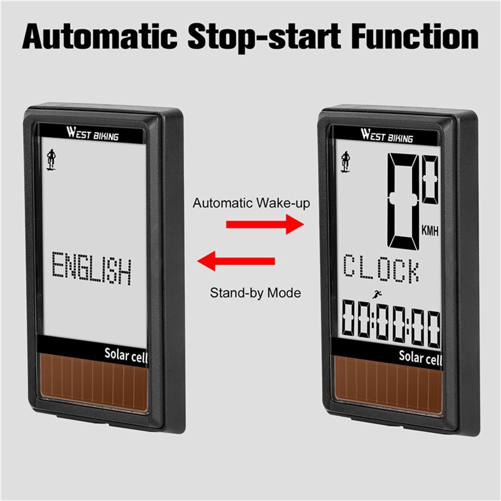 Cycling Odometer Bike Speedometer Bicycle Computer Wireless Stopwatch