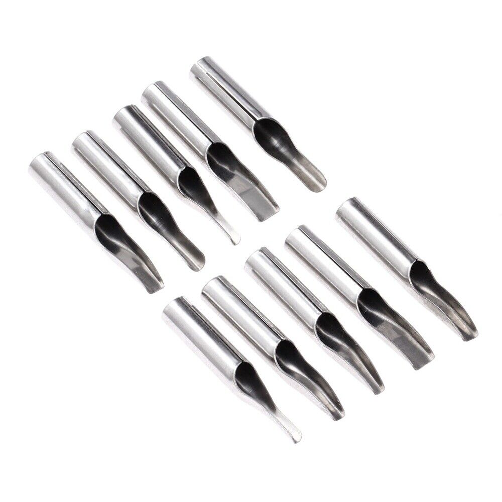10Pcs Tattoo Nozzle Tips Professional Tattoo Nozzle Tips Kit 304 Stainless Steel