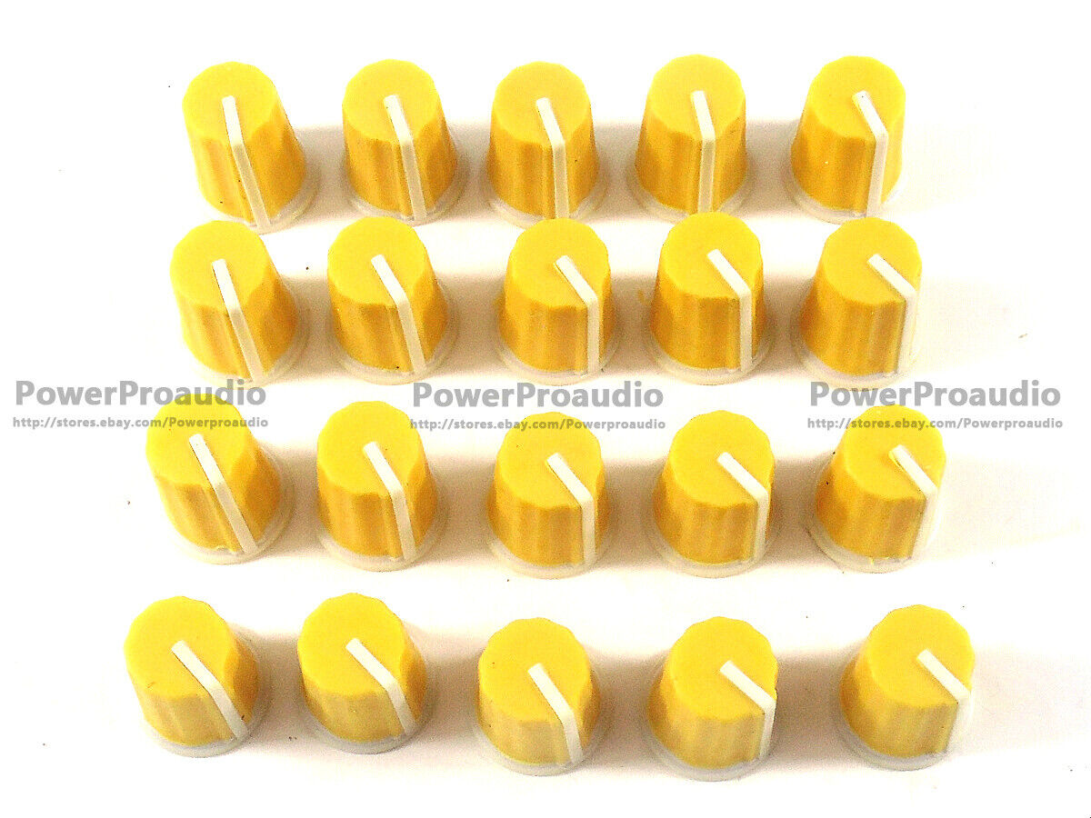 20PCS EQ Rotary Knob For Pioneer DJM800 900 2000 NXS,  DAA1176 DAA1305 YELLOW
