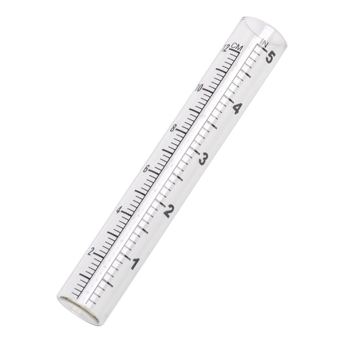 5" Capacity Glass Rain Gauge Tube Rainfall Measure Pipe Outdoor Home Garden Li
