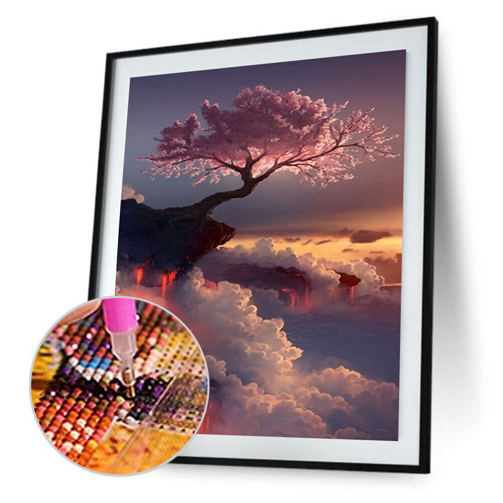 Cliff Tree 5D Diamond Painting Embroidery DIY Cross Stitch Home Decor Gifts