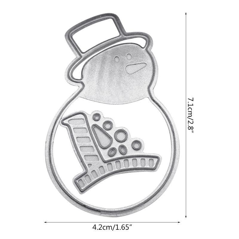 Cute Snowman Metal Cutting Die for DIY Paper Crafts Scrapbooking Album Decor
