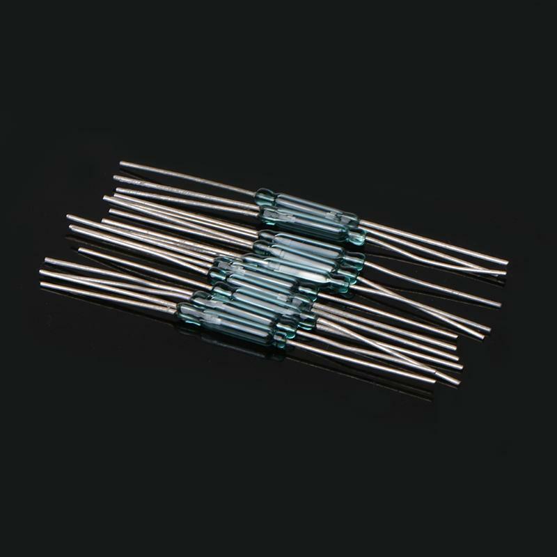 10 Pcs 2.5X14mm 4W 3 Pin Glass Reed Relay Magnetic Switches N/O N/C SPDT
